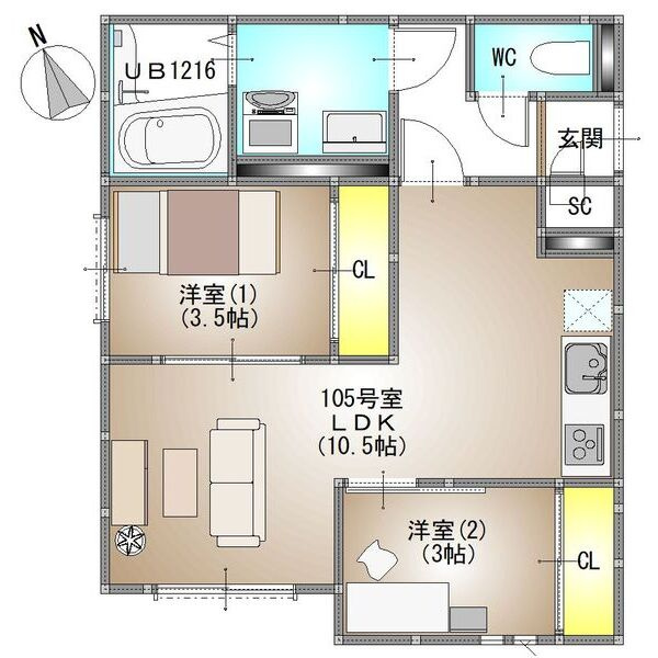 仮称）GRANDTICーL船橋町の間取り