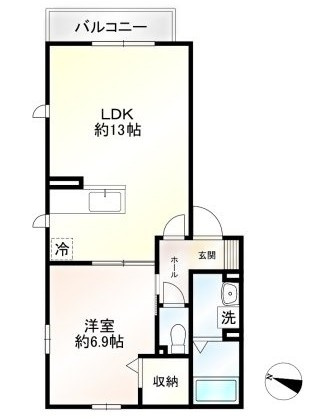 ふじのハイムⅡの間取り