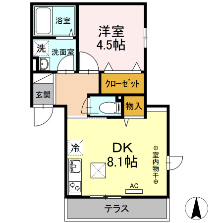 サニーフラットFの間取り|サニーフラットF　間取り図