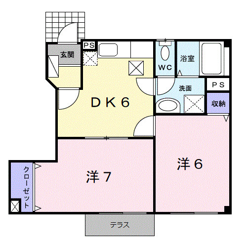 アルモニーふじた３の間取り