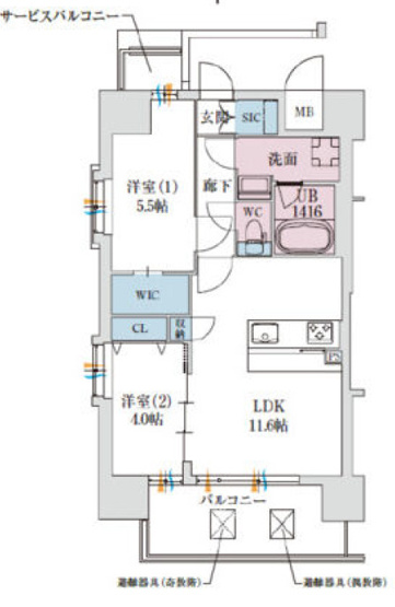 【間取り】 | スプランディッドあびこ駅前DUE