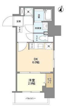 ライフフィールドなにわ本町RUELLEの間取り