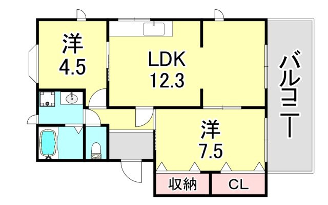 ガーデンハウス東落合5号棟の間取り