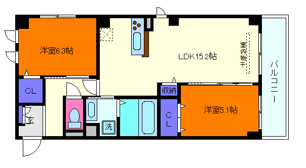 JADE ASHIYAの間取り