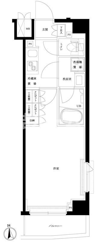 板橋区高島平５丁目の賃貸マンションの間取り
