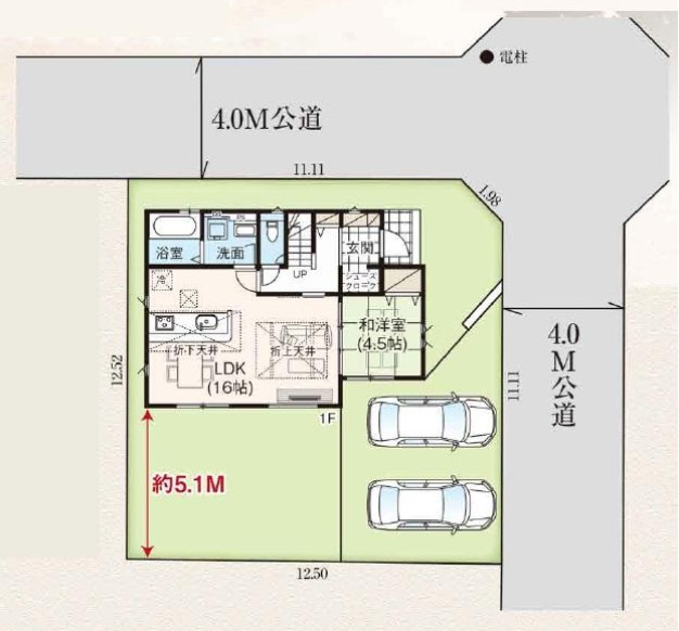 グラファーレ船橋市松が丘２丁目５４期の区画図