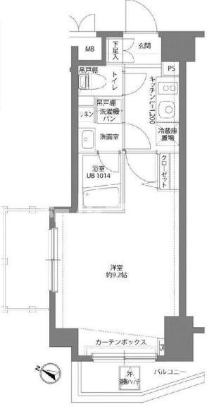 豊島区南大塚１丁目の賃貸マンションの間取り