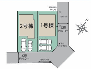日野市東豊田１丁目の区画図