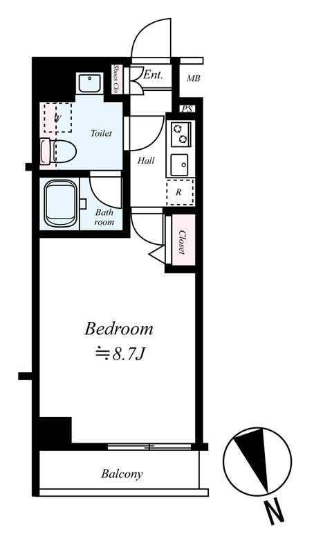 練馬区向山２丁目の賃貸マンションの間取り