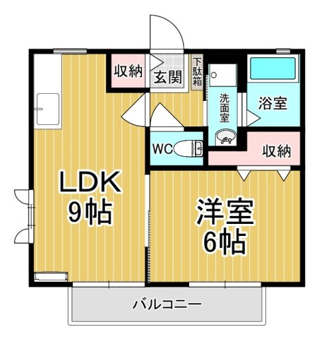 【間取り】 | プレミール泉 | カップルさんにオススメのお部屋です♪
