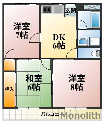 メゾンドリチェールの間取り