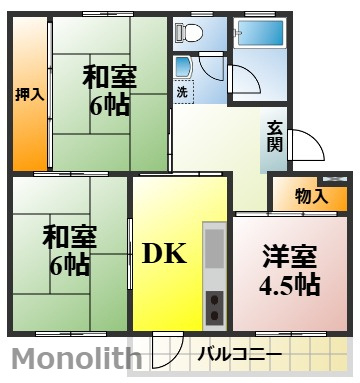鶴山台10号棟の間取り