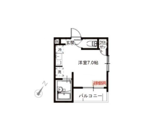 横浜市鶴見区生麦４丁目のアパートの間取り