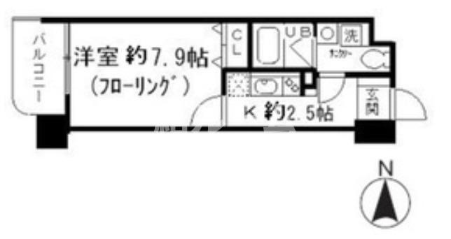 北区赤羽２丁目の賃貸マンションの間取り