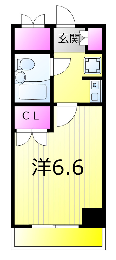 第14シントウキョウビルの間取り