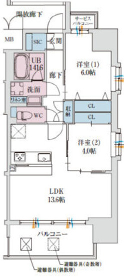 【間取り】 | スプランディッドあびこ駅前