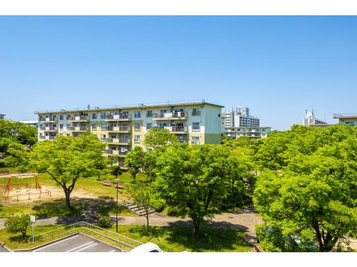 鶴山台1号棟の展望