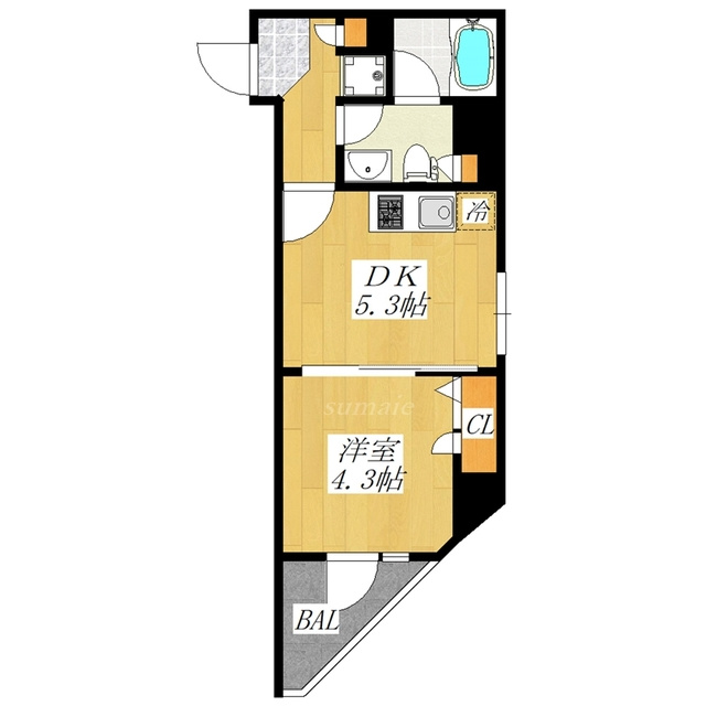 ラフィスタ赤羽の間取り|東向きの角部屋です☆