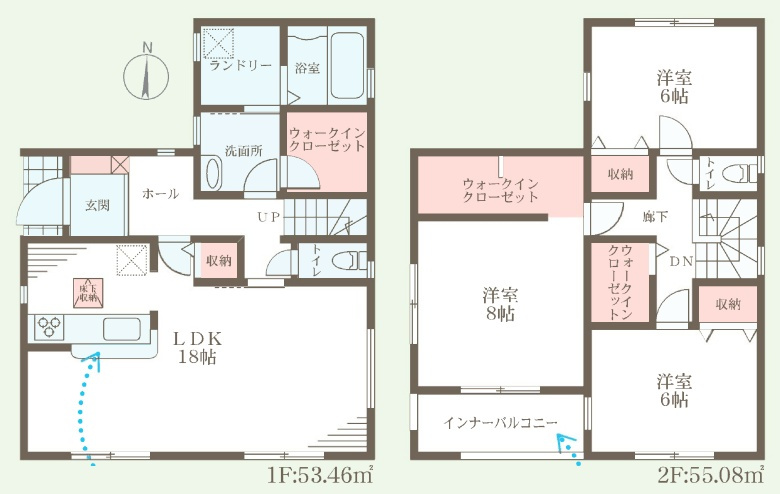 ◆泉佐野市日根野　第8期　新築一戸建ての間取り|2号地