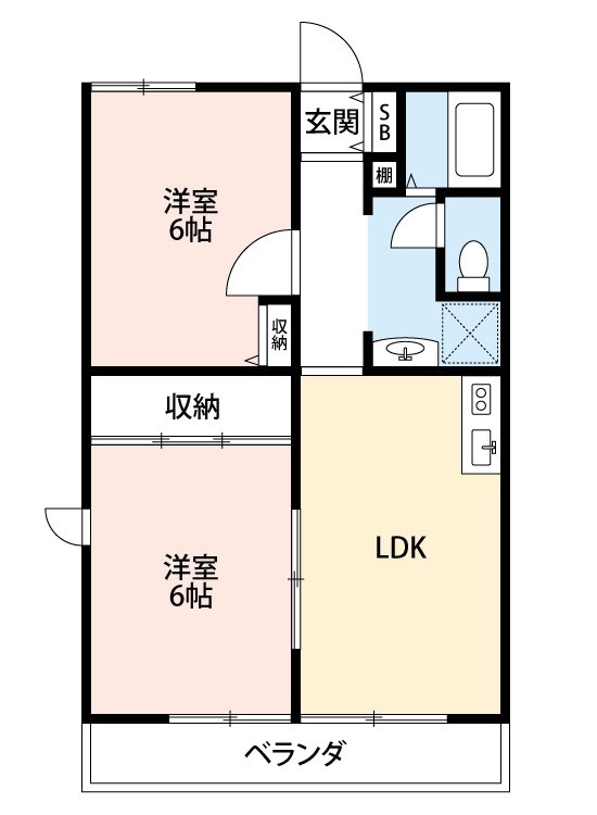 ハイツクレインⅥの間取り