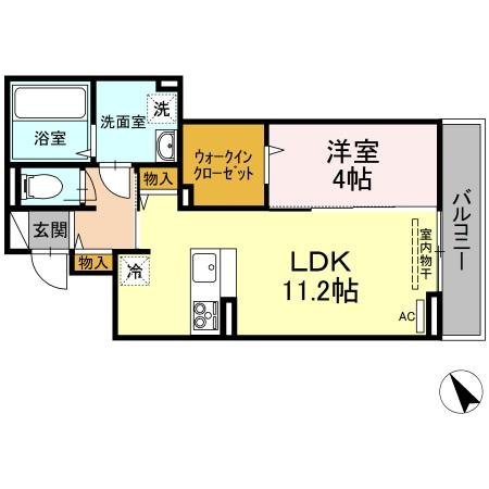 ベルシャンブル橋本町の間取り