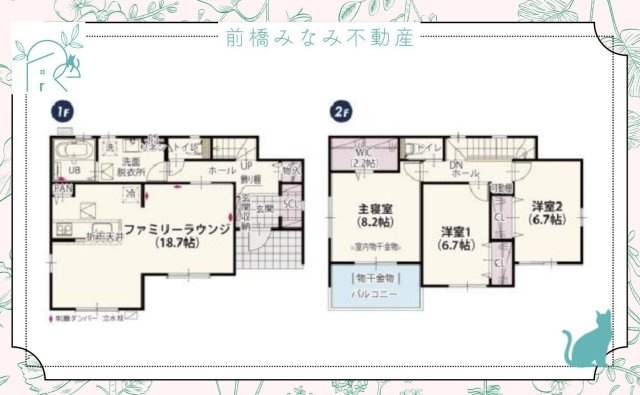 【新築】富岡市高瀬第1期　４号棟(全４棟)　ワイウッドコート　新築建売分譲の間取り