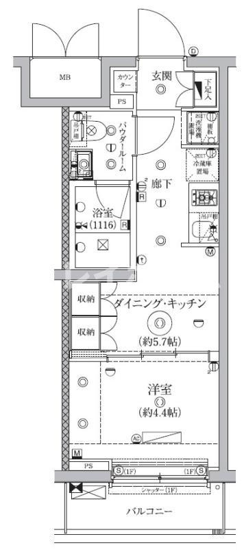 セジョリ鵜の木の間取り