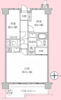 ライオンズマンション川越南古谷第参の間取り