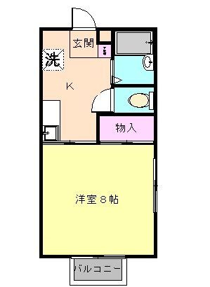 ブランシェＮＯＢＵの間取り|間取りです。