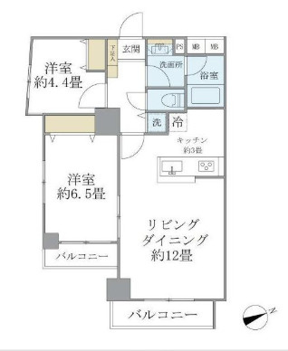 KDXレジデンス秋葉原の間取り
