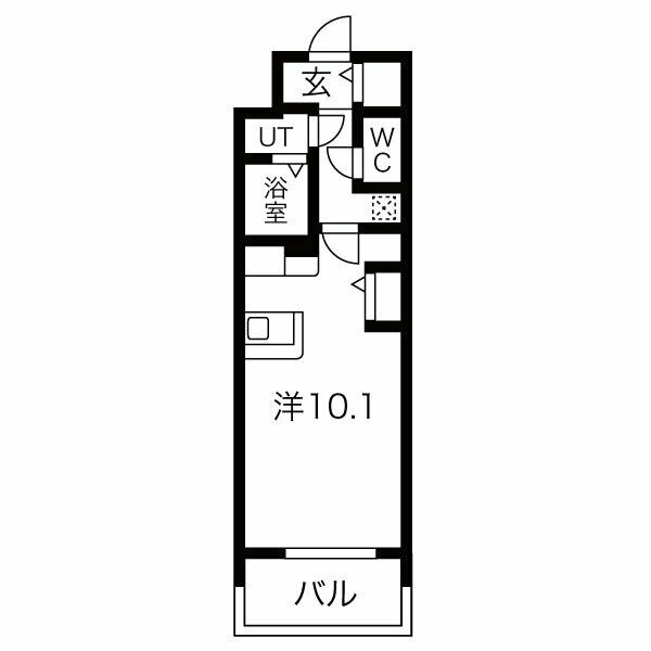 MELDIA CREST TAPP NAMBA-WESTの間取り