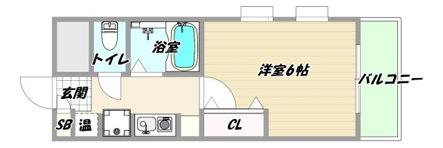 大阪市淀川区東三国４丁目の賃貸マンションの間取り
