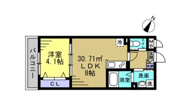 シティハウス谷塚の間取り