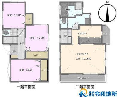 中古戸建　藤沢市大庭の間取り
