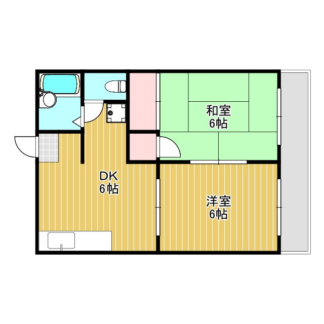ハイツ荘園の間取り