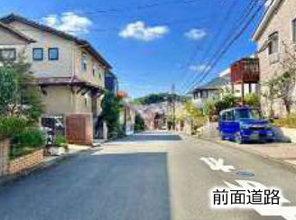 泉区緑園6丁目 中古戸建 7580万円の前面道路含む現地写真