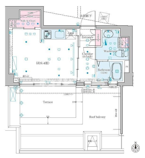 練馬区練馬１丁目の賃貸マンションの間取り