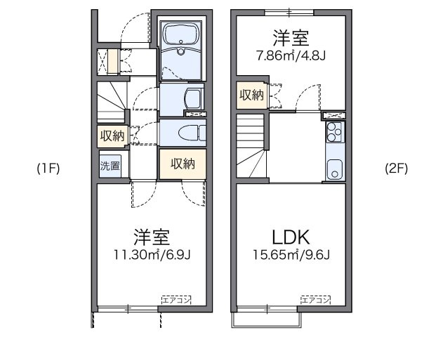 レオネクストあおぞら東山の間取り