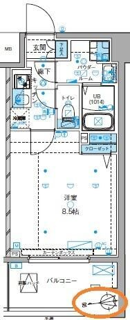 GENOVIA大島駅skygardenの間取り