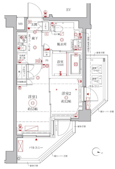 クレイシアIDZ幡ヶ谷の間取り