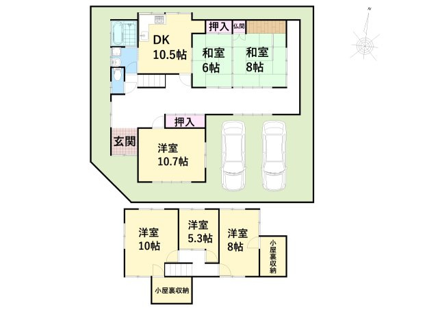 あわら市花乃杜　中古住宅♪ 駐車4台