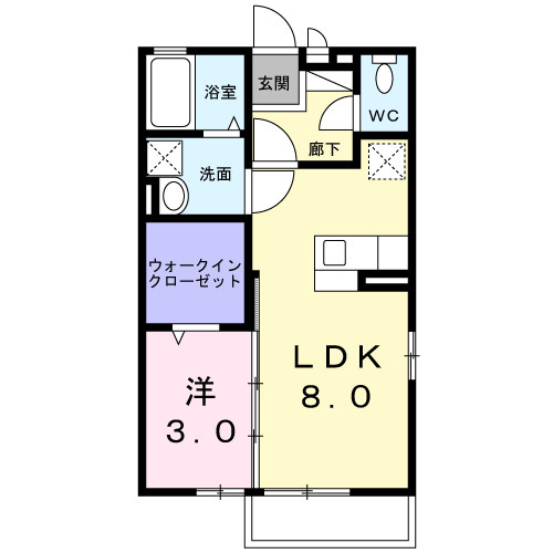 ルミエール須屋Ⅱの間取り