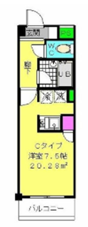 チェアーズ鵜の木の間取り|間取り　