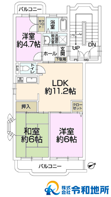 ラポール茅ヶ崎今宿の間取り