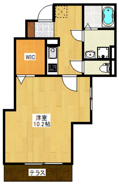 アレス　グリュックの間取り|南向きのお部屋です☆