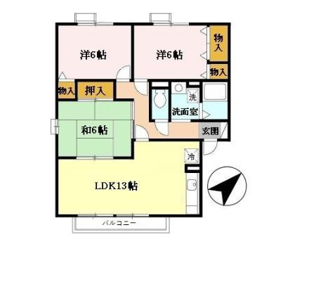 セジュール河原の間取り