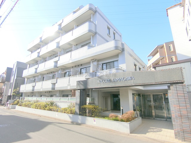 ワコーレ多摩川の外観|1989年3月築　RC鉄筋コンクリート造地上5階建て総戸数36戸の分譲賃貸マンション
東急多摩川線武蔵新田駅最寄り徒歩9分の東京都大田区矢口2丁目　