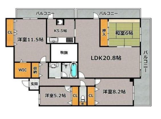 ラブリー鈴蘭台の間取り