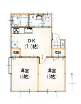 ルーミー石神の間取り