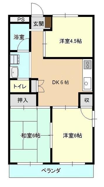 ＫＯＤＡヒルズ城山Ａ棟の間取り